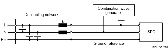 單項電源系統(tǒng)連接去耦網絡的電路